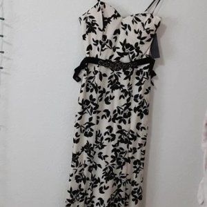 Cream floral Mermaid dress